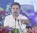 Rahul Gandhi speaks at the caste census consultation meeting at in Hyderabad