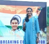 Sindhu performs Bhumi Puja for badminton academy in Vizag