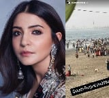 Anushka captures devotees performing Chhath Pooja at Mumbai beach
 from her sea-facing apartment