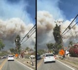 Rapidly Moving Brush Fire in California Burns Homes and Prompts Evacuations