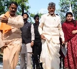 CM Chandrababu offers prayers at Srisailam temple