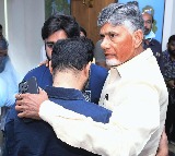 Chandrababu consoles Nara Rohit and Girish