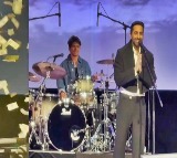 Ayushmann Khurrana reacts to a fan throwing dollars at his US concert