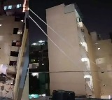 Panic in Siddiq nagar as Four Storey Building Tilts