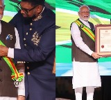 PM Modi conferred with Guyana's 'The Order of Excellence', dedicates it to people of India