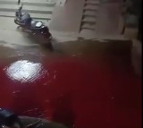 Blood-like liquid on roads in Hyderabad’s Jeedimetla sparks panic