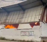 Fire accident in CCI godown in Medchal