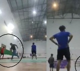 Bihar officer thrashes badminton players breaks racket here is video