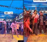 Odisha theatre actor playing demon in Ramayana kills pig on stage and eats meat raw