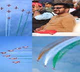 IAF's Suryakiran Aerobatic Team dazzles Hyderabad skies