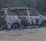 maoists set fire to vehicle in alluri sitarama raju district tension in chinturu agency