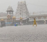 Heavy Rain in Tirumala
