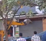 HYDRAA removes ilegal shutters in Alkapuri