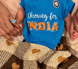 Axar Patel announces birth of baby boy Haksh Patel