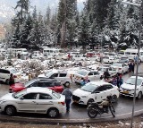 Heavy Traffic Jam in Manali