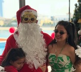 Dhoni in Santa Claus dress