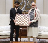 Gukesh presents the chess board used in World Chess Championship final