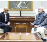 Prime Minister Modi Meets Microsoft CEO Satya Nadella