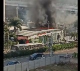 Fire accident in Madhapur hotel