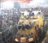 Visakhapatnam Welcomes Modi, Chandrababu, and Pawan Kalyan with Flower Showers on Roads