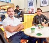 Rahul Gandhi visits Keventers store and makes milkshake