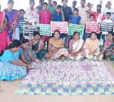 Farmers protest with Sankranthi food over land issue
