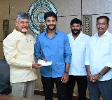 CM Chandrababu Presents ₹25 Lakh Cheque to Young Cricketer Nitish Kumar Reddy