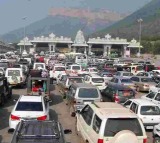 Heavy traffic near Alipiri check post