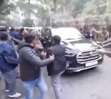 Arvind Kejriwal’s Car Stoned During Campaign, BJP and AAP Trade Blame
