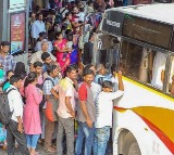 Sankranti Holidays End, Heavy Crowds at Vijayawada Bus and Railway Stations