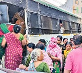 rtc buses to the fields in markapuram