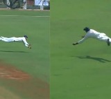 Jammu Captain Paras Dogra pulls off a Sensational One Handed Catch to Dismiss Mumbai Captain Ajinkya Rahane