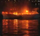 Search on for Hyderabad youth missing after fire on boats in Hussain Sagar lake