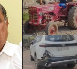 Man attacked Mudragada Padmanabha Reddy house with tractor