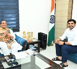 Minister Nara Lokesh Meets Union Minister Rajnath Singh