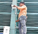 High Security at YS Jagan House in Tadepalli