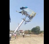 Hydra removing hordings in Hyderabad