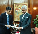 Former UK PM Rishi Sunak calls on EAM Jaishankar in New Delhi