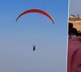 Viral Video: Student Flies to Exam Center Using Paragliding to Avoid Delay