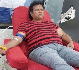 Prominent Music Director Mani Sharma Donates Blood at Chiranjeevi Blood Bank