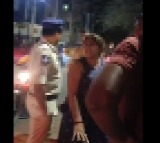 Video of Intoxicated Woman Creating Chaos in Hyderabad Goes Viral