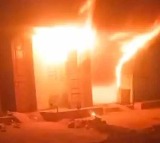 Fire Accident In Guduru Tent House Godown