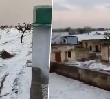 Rajasthan City Churu Known for Extreme Heat Into Winter Wonderland Creating Kashmir Like Scenes
