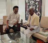 CM Stalin met Ilayaraja in Chennai