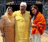 Raashii Khanna and family seeks blessings at Srisailam Temple