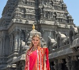 Miss Universe Victoria Kjaer Theilvig Visits Yadagirigutta Lakshmi Narasimha Swamy Temple