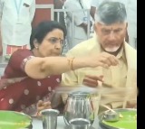 Bhuvaneswari and Chandrababu Share a Vada: Netizens React Enthusiastically!