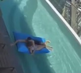 Couples Terrifying Rooftop Pool Experience During Earthquake
