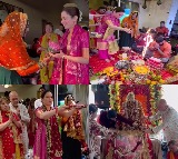 Tamannaah Bhatia looks immersed in bhakti at Mata Ki Chowki during Navratri