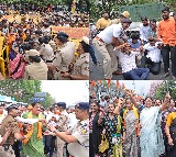 BJP leaders try to lay siege to Karnataka CM’s residence, detained